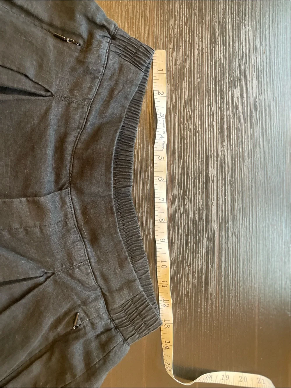 Athleta PLAYA luxurious 100% Linen Black Wide Leg Crop Pants Sz 8 NWOT - Picture 7 of 14